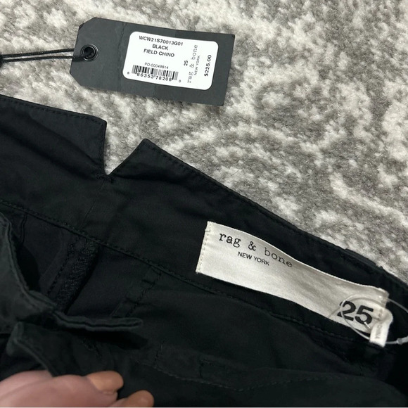 Rag & Bone Black Field Chinos Size 25 NWT - Picture 6 of 12